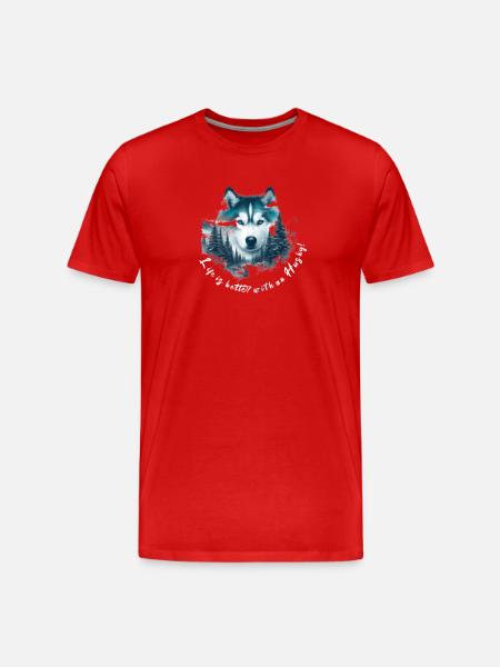 Rauque - T-shirt bio Premium Homme - rouge