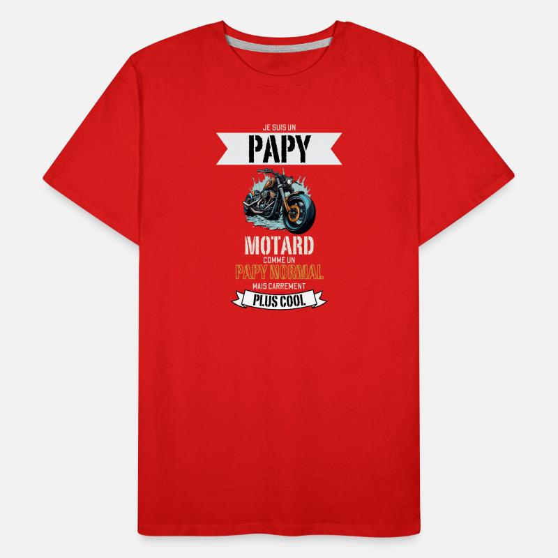 Papy Motard Plus Cool T-shirt bio Premium Homme