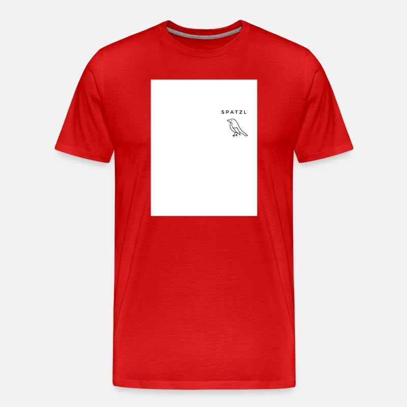Spatzl - Männer Premium Bio T-Shirt - Rot