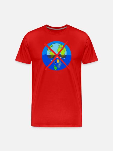 Planète terre - T-shirt bio Premium Homme - rouge