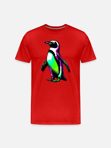Pingouin - T-shirt bio Premium Homme - rouge