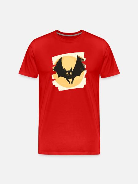 Bat Retro - Men's Premium Organic T-Shirt - red