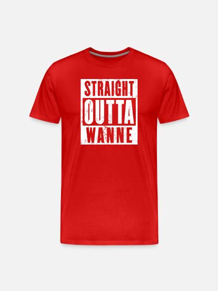 Wanne, Ruhrgebiet, Ruhrpott, Wanne-Eickel - Männer Premium Bio T-Shirt - Rot
