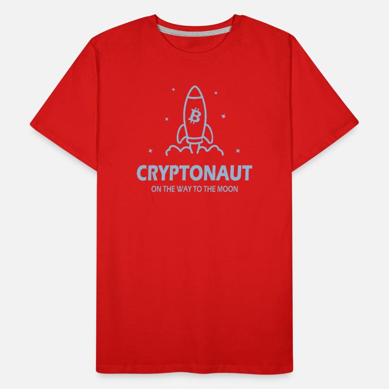 Cryptonaut Bitcoin Männer Premium Bio T-Shirt