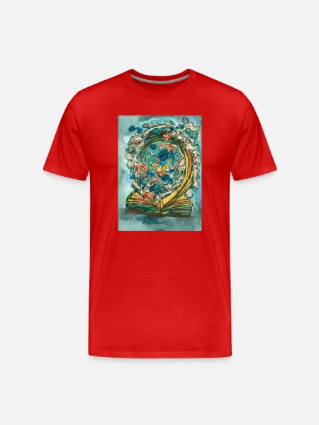 Magical novel - Men's Premium Organic T-Shirt - red