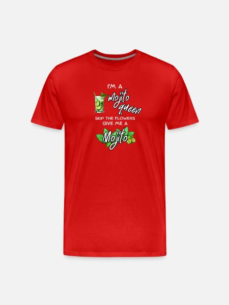 Mojito Queen - Men's Premium Organic T-Shirt - red