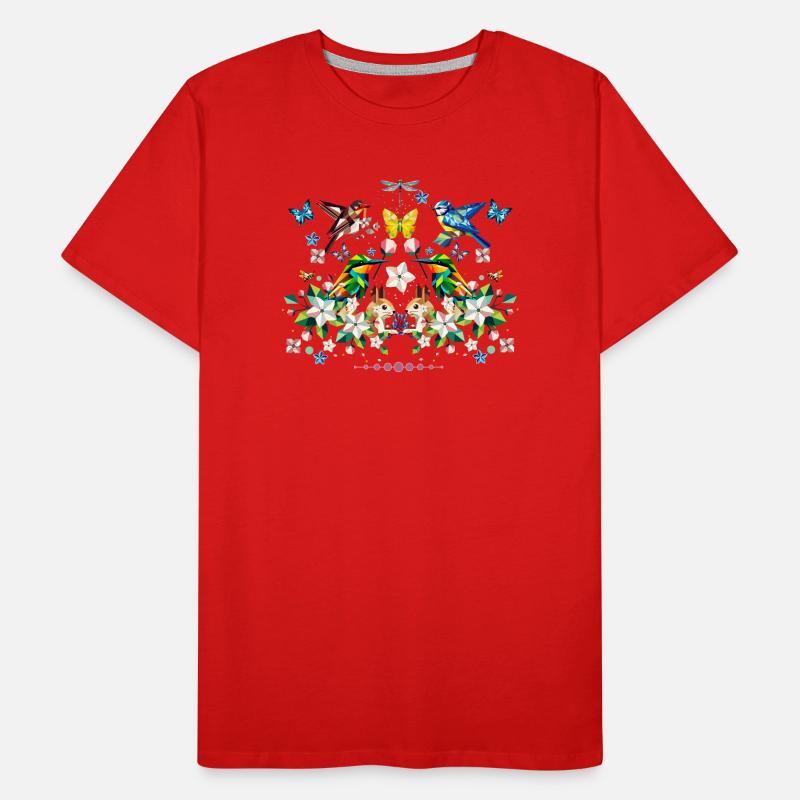 Spring magic as a colourful spring motif Men's Premium Organic T-Shirt