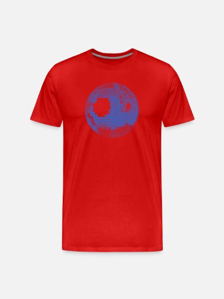 Disco Ball – Retro Party Vibes - Men's Premium Organic T-Shirt - red