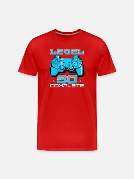 Level 30 Complete Gamepad - Men's Premium Organic T-Shirt - red