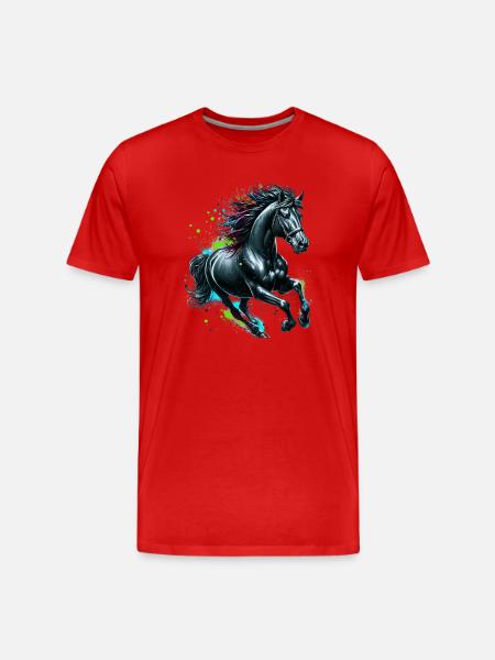 Cheval - T-shirt bio Premium Homme - rouge