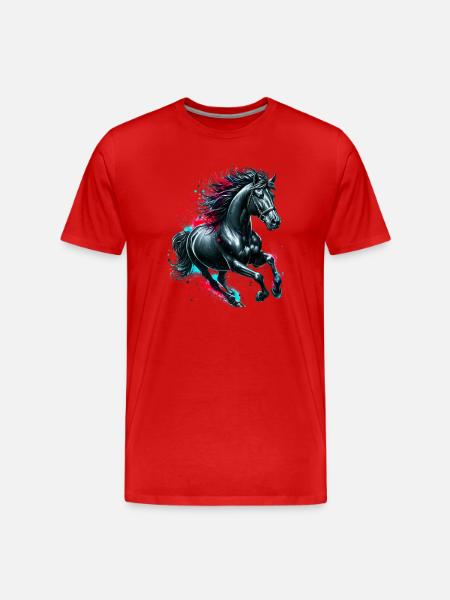 Cheval - T-shirt bio Premium Homme - rouge