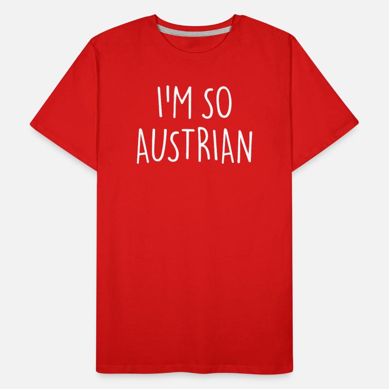 I'M SO AUSTRIAN Austria Men's Premium Organic T-Shirt