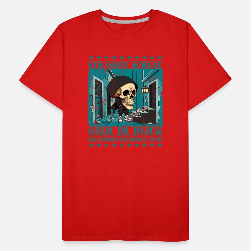 Straßen Skull Männer Premium Bio T-Shirt