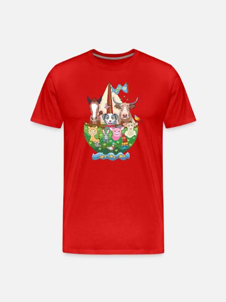 Noah's Ark - Men's Premium Organic T-Shirt - red