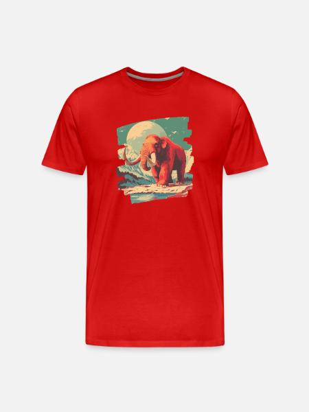 Mammut - Männer Premium Bio T-Shirt - Rot