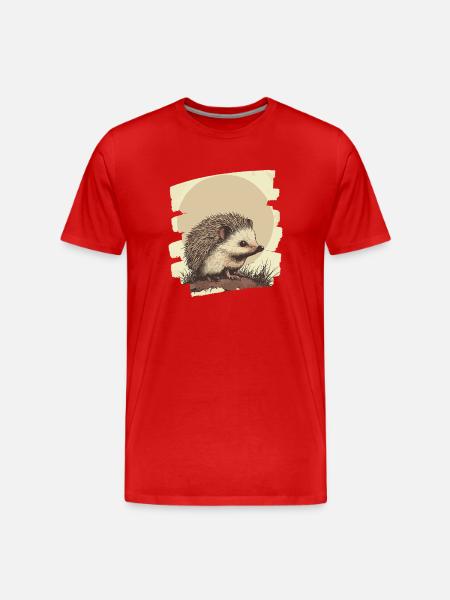 Hérisson - T-shirt bio Premium Homme - rouge