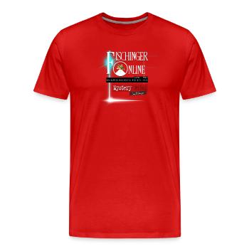 Fischinger-Online raccourci avec Mystery Files + URL - T-shirt bio Premium Homme - rouge - Devant - Damien (186cm)