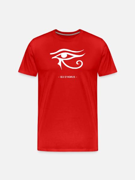 Œil D'Horus - T-shirt bio Premium Homme - rouge