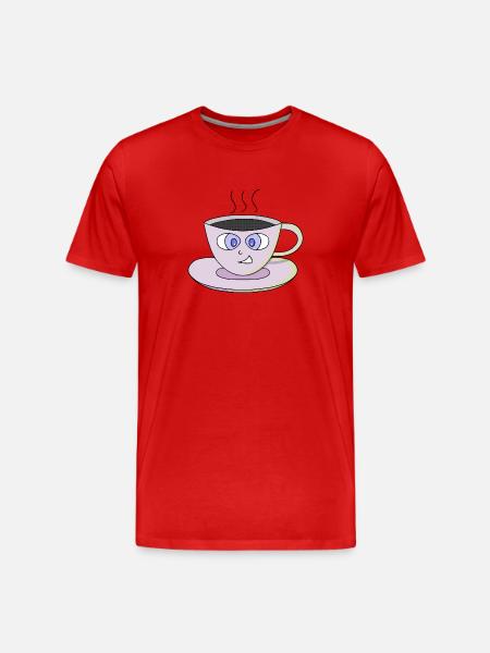 Cute cup - Men's Premium Organic T-Shirt - red
