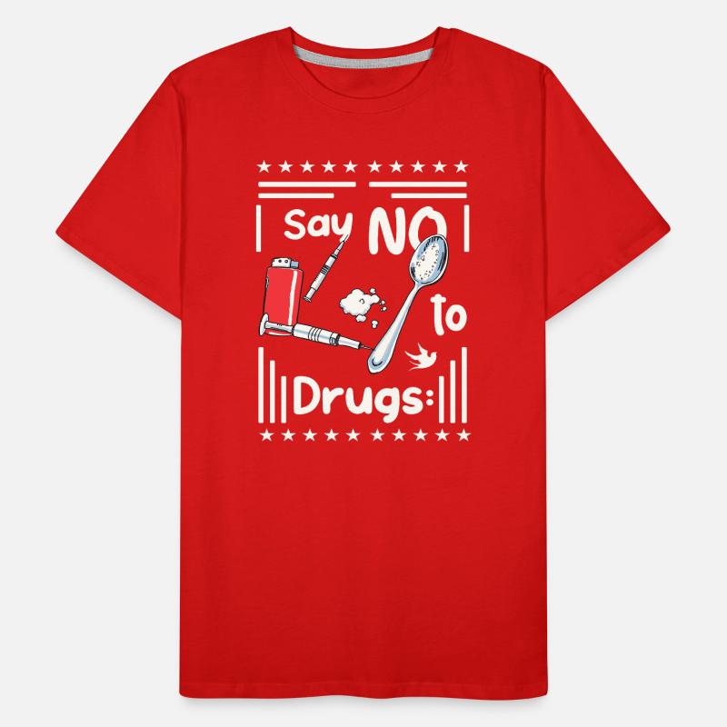 Sag NEIN zu Drogen Männer Premium Bio T-Shirt
