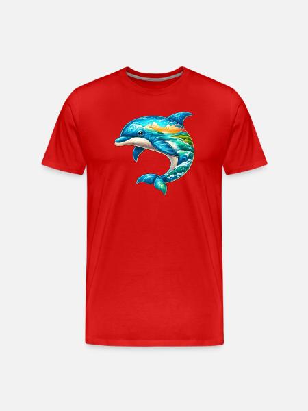 Dauphin - T-shirt bio Premium Homme - rouge