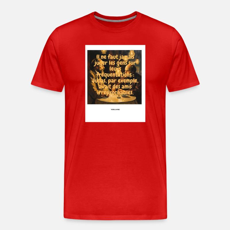 Richter - Männer Premium Bio T-Shirt - Rot