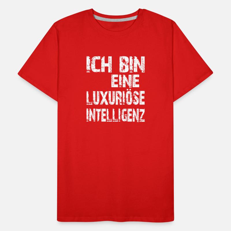 KI Spruch Ich bin eine luxuriöse Intelligenz Männer Premium Bio T-Shirt