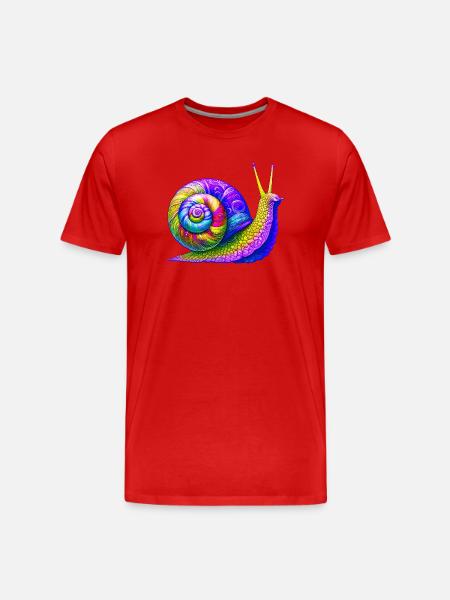 Escargot - T-shirt bio Premium Homme - rouge