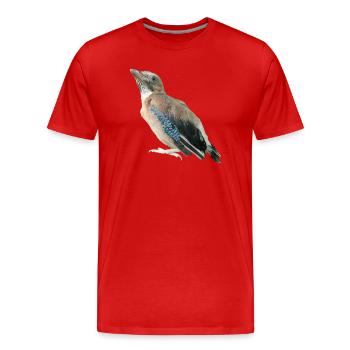 Jay Young Bird - Men's Premium Organic T-Shirt - red - Front - Damien (186cm)