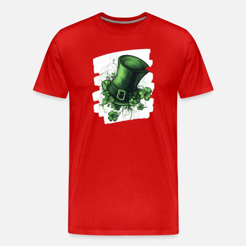 St. Patricks day - Männer Premium Bio T-Shirt - Rot