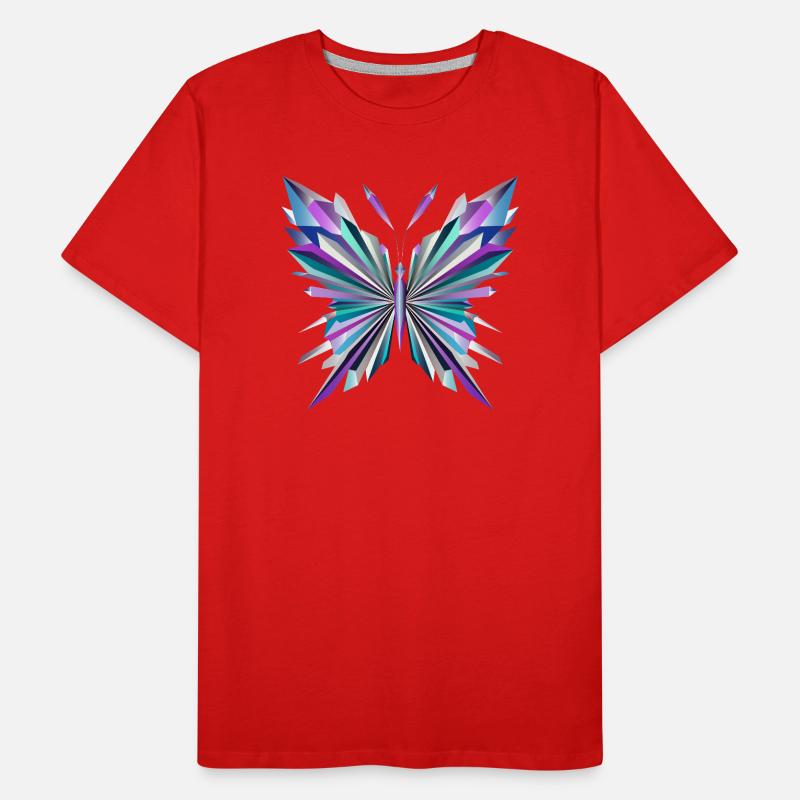 Fascinating geometry – abstract butterfly Men's Premium Organic T-Shirt