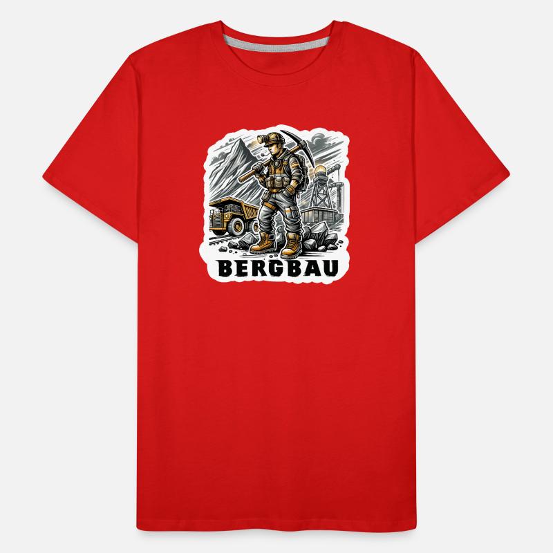 Harte Arbeit im Bergbau Männer Premium Bio T-Shirt