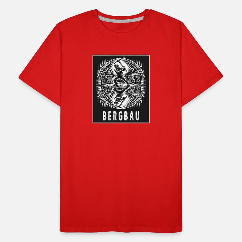 Travail acharné dans l’exploitation minière T-shirt bio Premium Homme