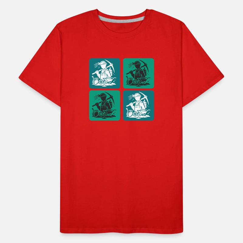 Conception minière T-shirt bio Premium Homme