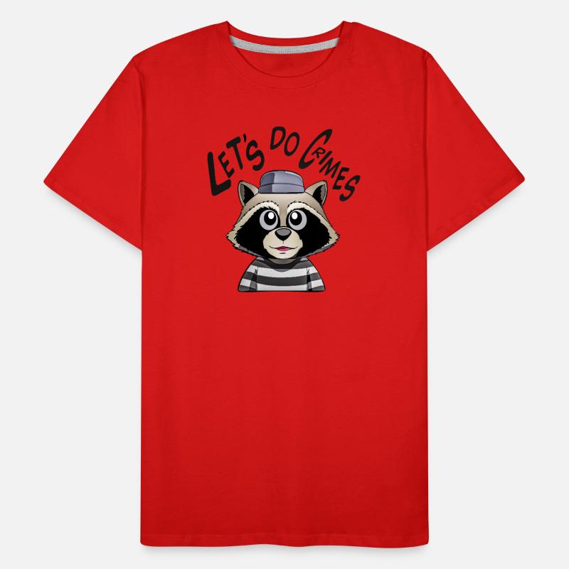 Lets do crimes waschbär Männer Premium Bio T-Shirt