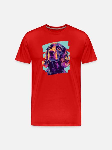 Cocker Spaniel - T-shirt bio Premium Homme - rouge