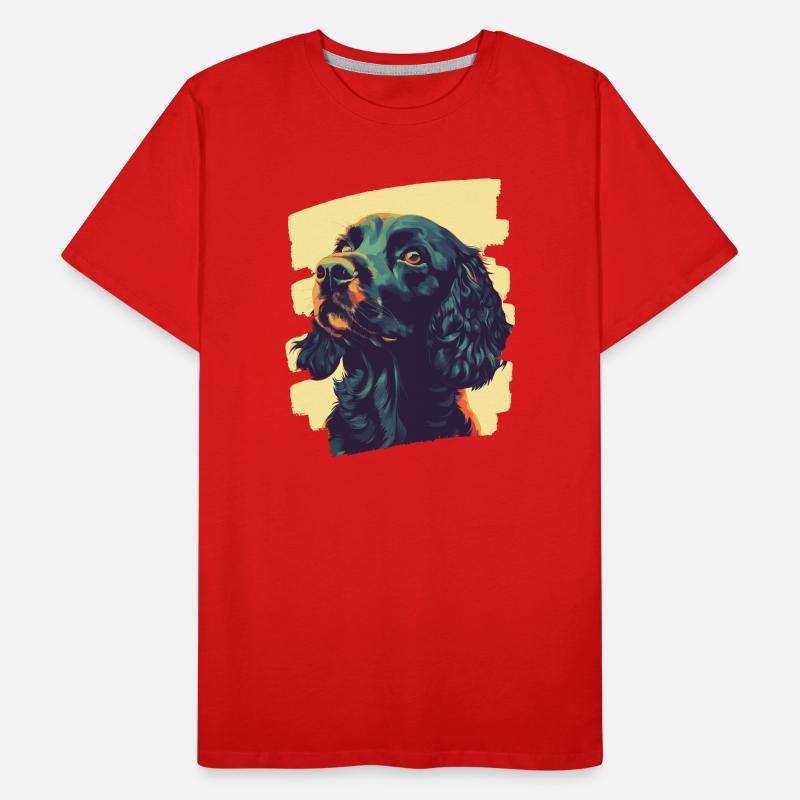 Cocker Spaniel Männer Premium Bio T-Shirt