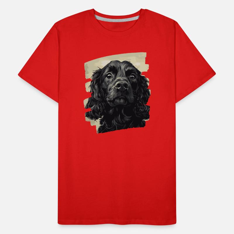 Cocker Spaniel Männer Premium Bio T-Shirt