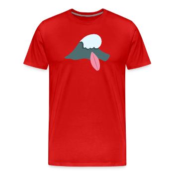 Surfing Wellenreiten - Männer Premium Bio T-Shirt - Rot - Vorne - Damien (186cm)