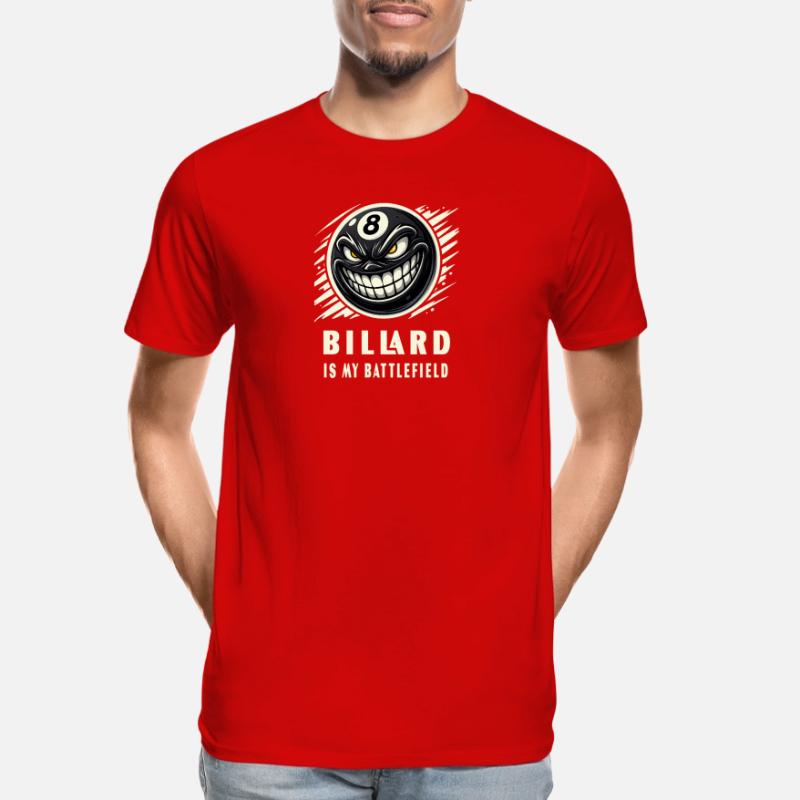 Le billard est mon champ de bataille T-shirt bio Premium Homme