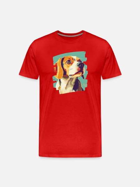 Beagle - T-shirt bio Premium Homme - rouge