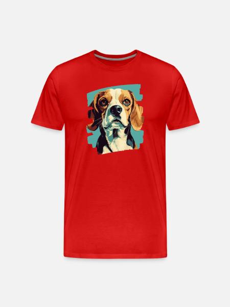 Beagle - T-shirt bio Premium Homme - rouge