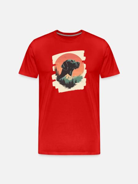 Labrador - Men's Premium Organic T-Shirt - red