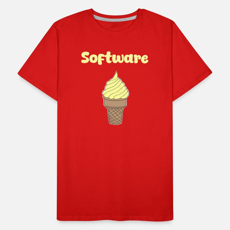 Software Eis Vanille Männer Premium Bio T-Shirt