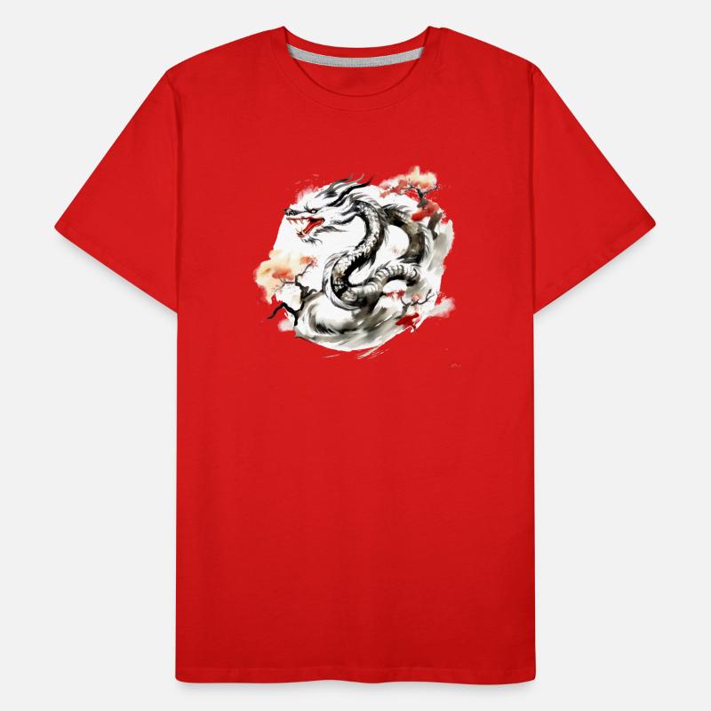 Chinesisches Sternzeichen Drache Männer Premium Bio T-Shirt
