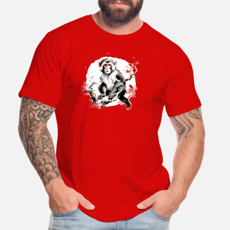 Chinesisches Sternzeichen Affe Männer Premium Bio T-Shirt