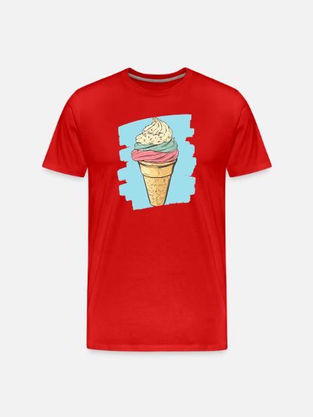 Cream Cream - Men's Premium Organic T-Shirt - red