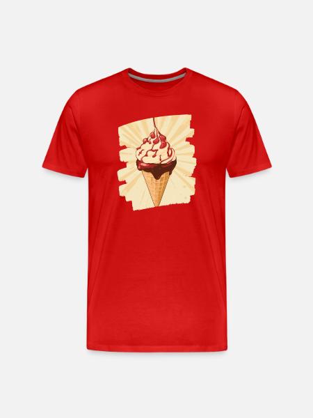 Cream Cream - Men's Premium Organic T-Shirt - red