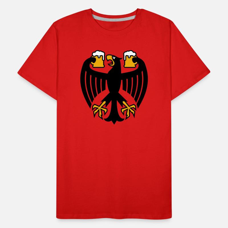 Germany Beer Federal Eagle Men's Premium Organic T-Shirt
