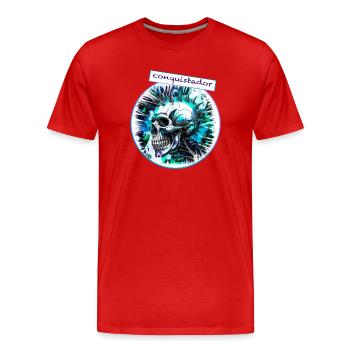 Conquistador - T-shirt bio Premium Homme - rouge - Devant - Damien (186cm)